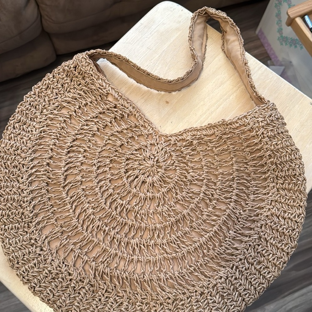 Tan Woven Women's Bag